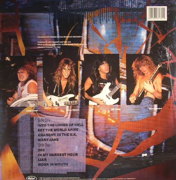 Обратная сторона обложки — MEGADETH — So Far So Good So What!