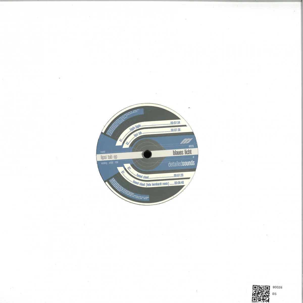 Back cover — Blaues Licht — Lipsi Tab Ep