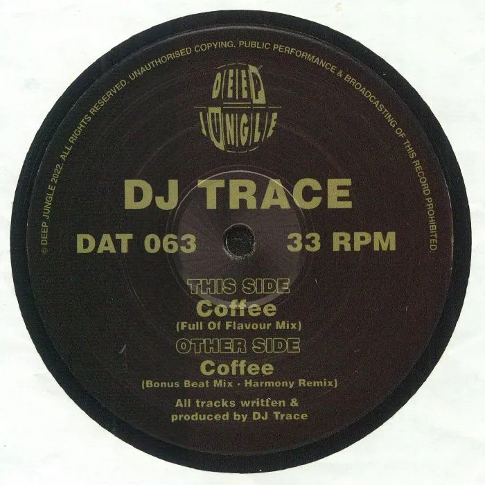 Back cover — DJ TRACE — Coffee EP
