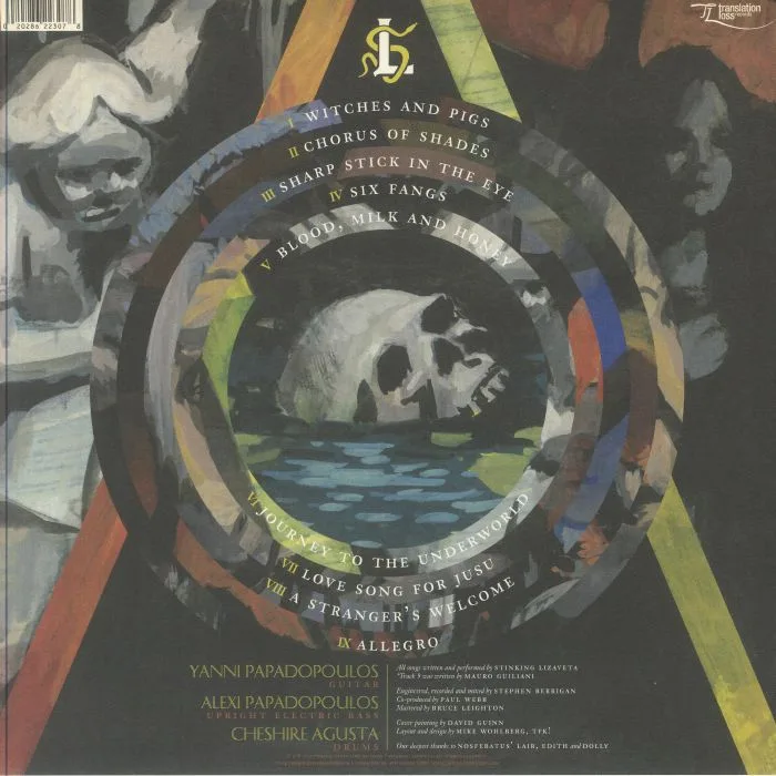 Back cover — STINKING LIZAVETA — Journey To The Underworld