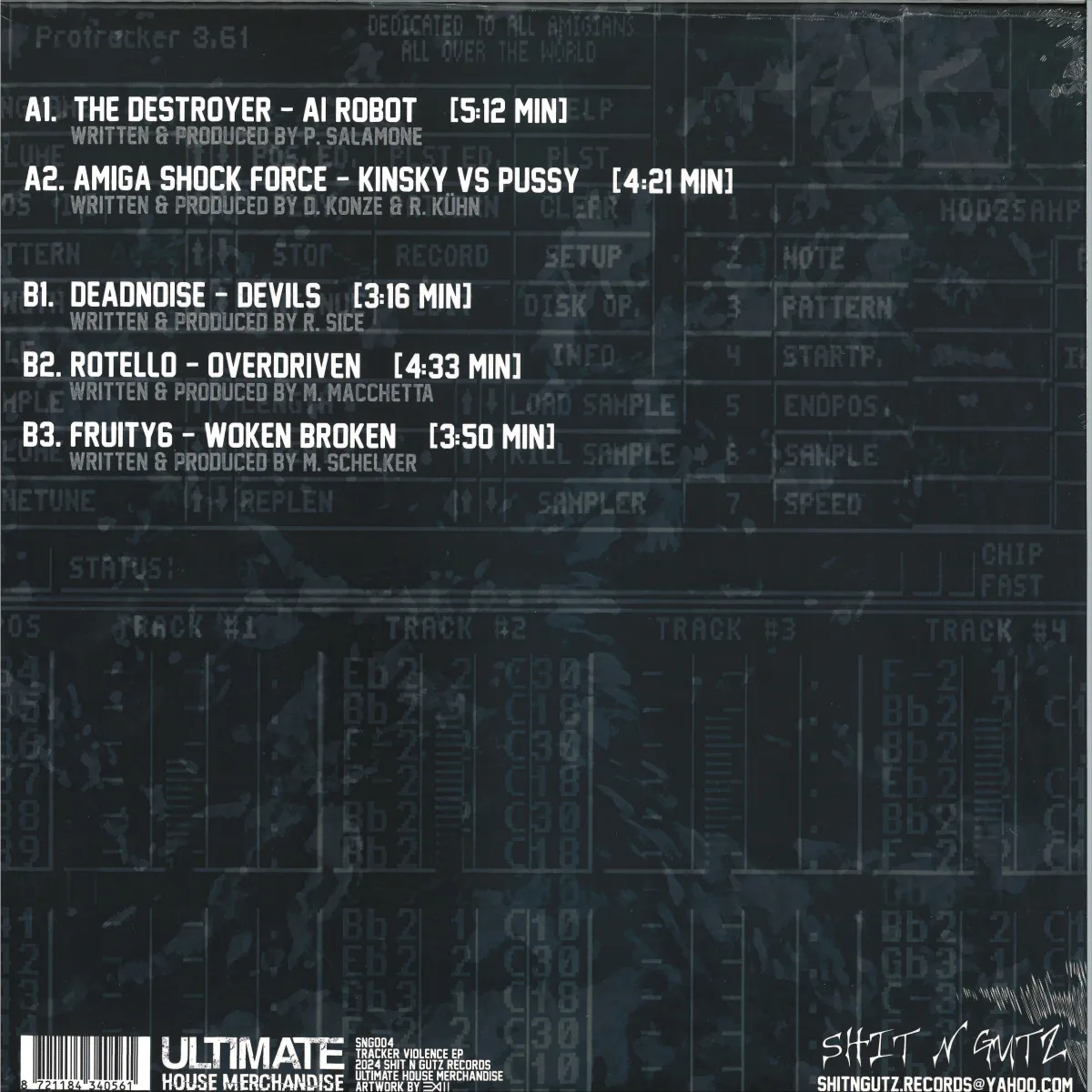 Back cover — Various — Tracker Violence EP