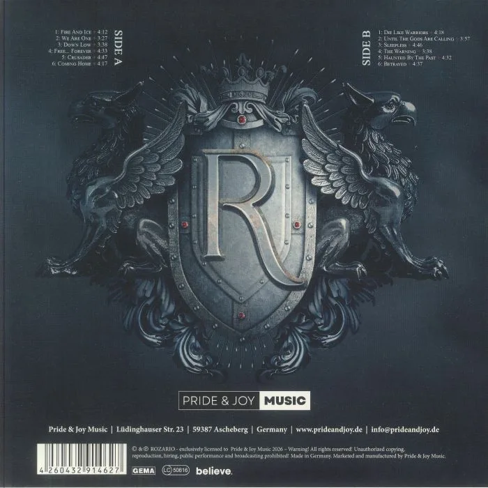 Back cover — ROZARIO — Northern Crusaders