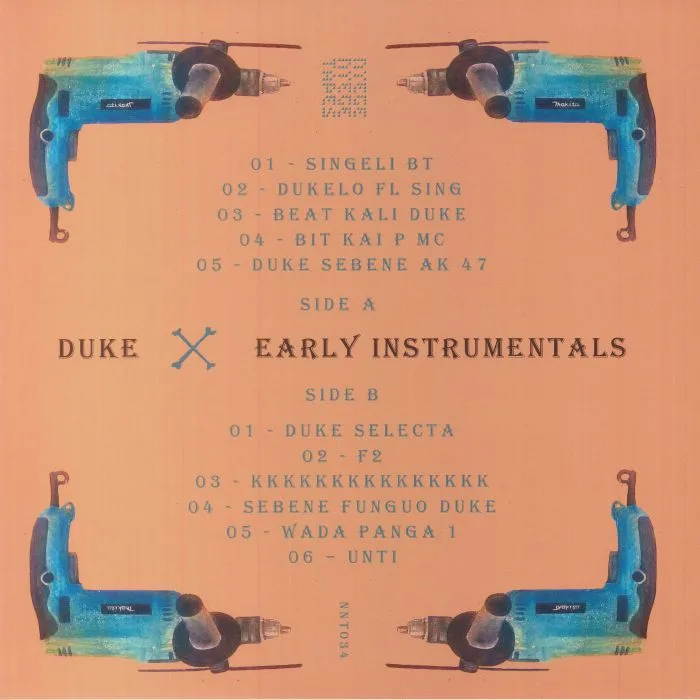 Back cover — DUKE — Early Instrumentals