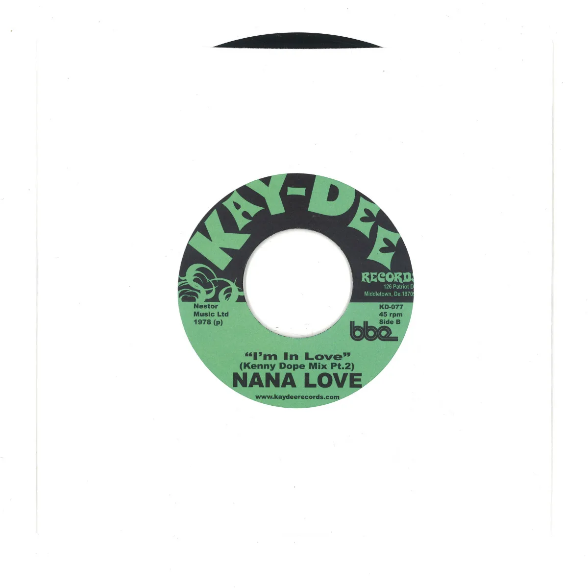 Обратная сторона обложки — Nana Love — I'm In Love