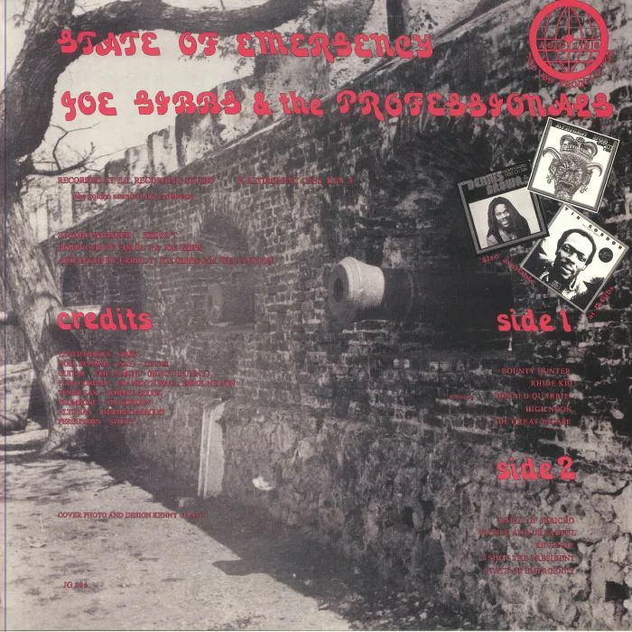 Обратная сторона обложки — Joe GIBBS & THE PROFESSIONALS — State Of Emergency (reissue)