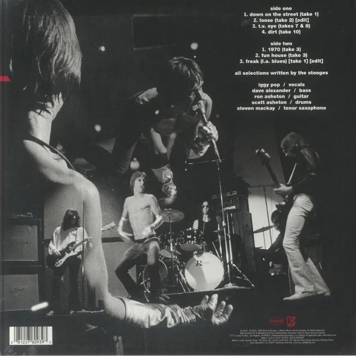 Обратная сторона обложки — The STOOGES — Fun House (Alternate Version) (Rocktober 2025)