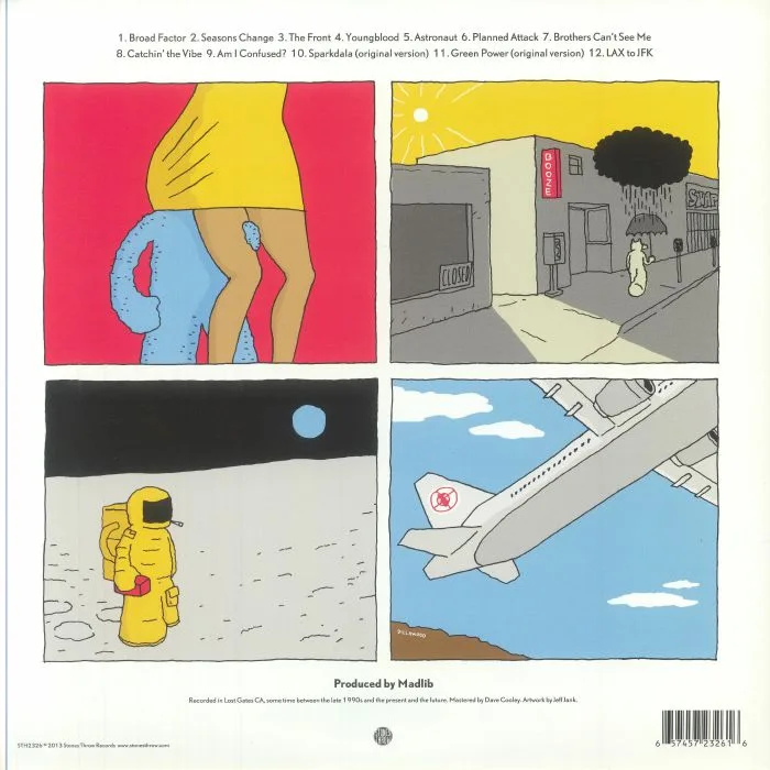 Обратная сторона обложки — QUASIMOTO aka MADLIB — Yessir Whatever (reissue)