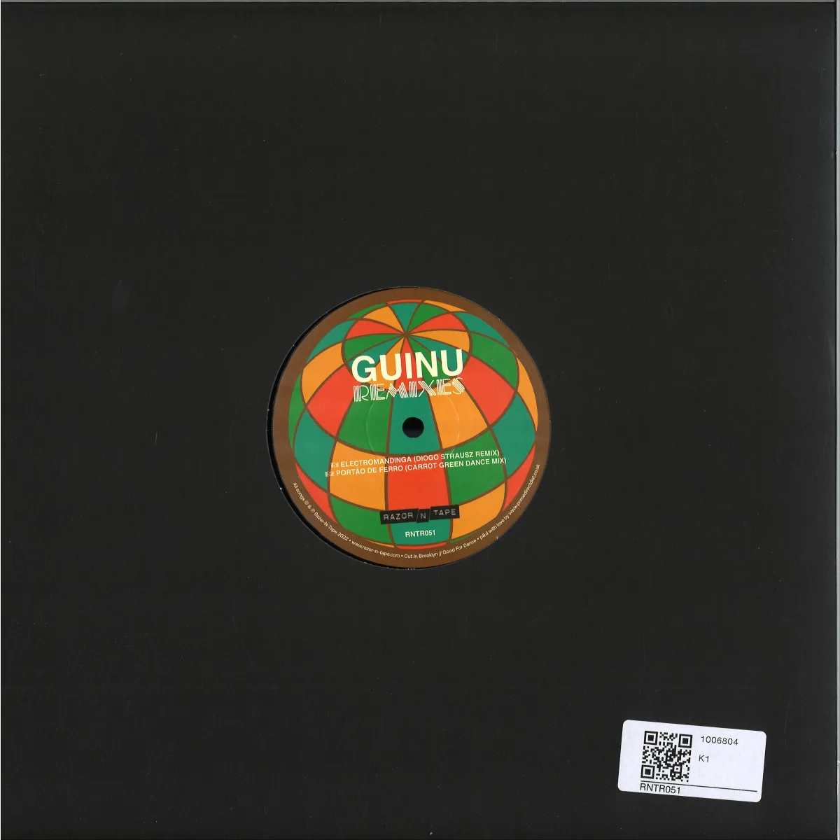 Обратная сторона обложки — Guinu — Remixes EP