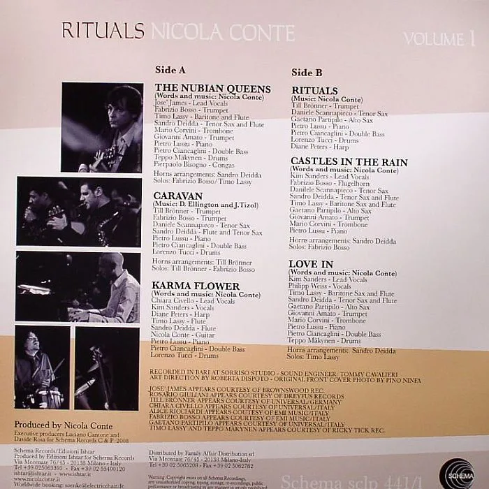 Обратная сторона обложки — Nicola CONTE — Rituals Volume 1 & 2