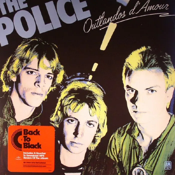 Лицевая сторона обложки — The POLICE — Outlandos D'Amour