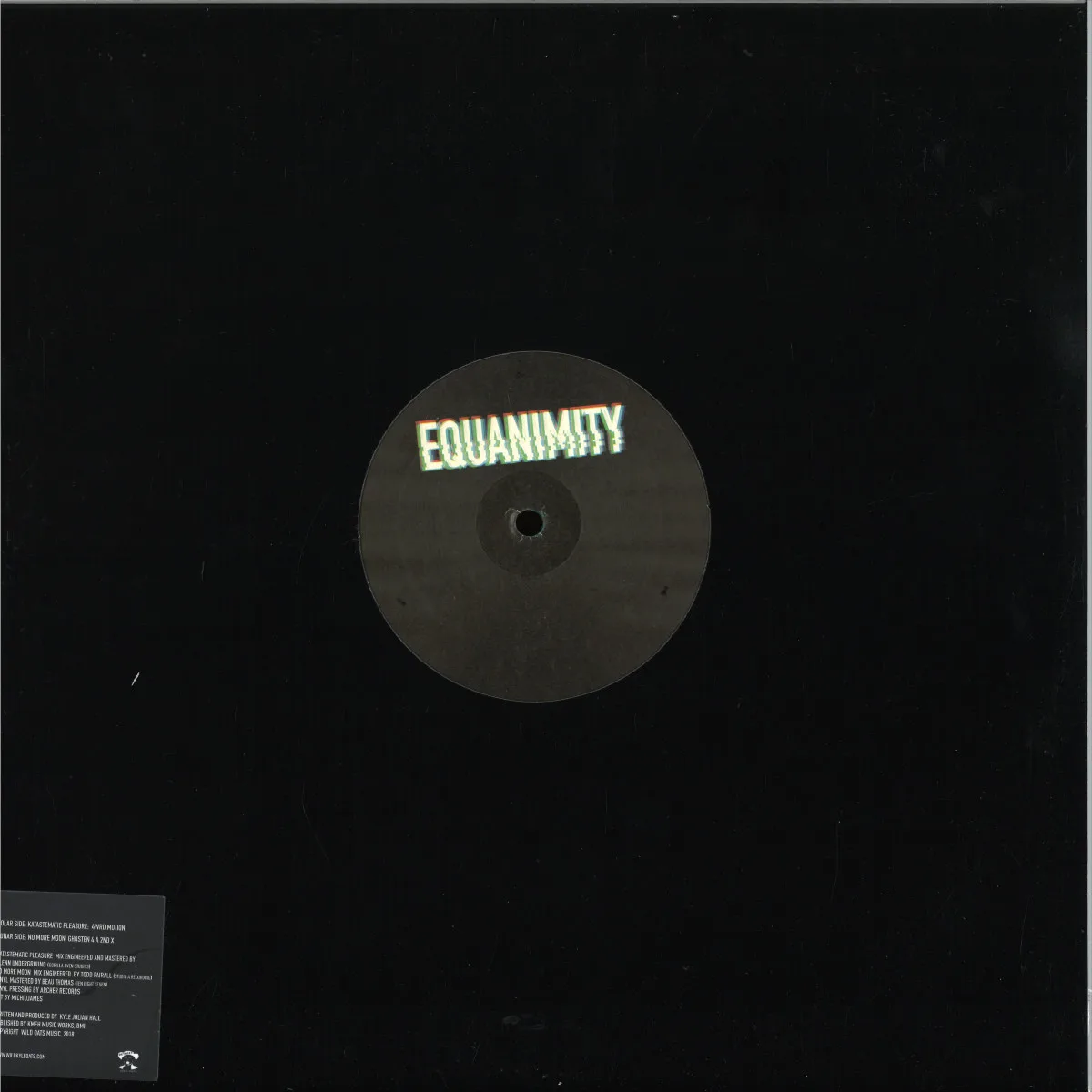 Обратная сторона обложки — Kyle Hall — Equanimity