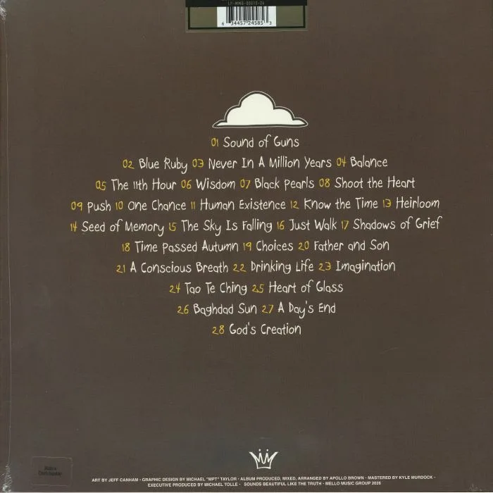 Обратная сторона обложки — Apollo BROWN — Clouds (reissue)