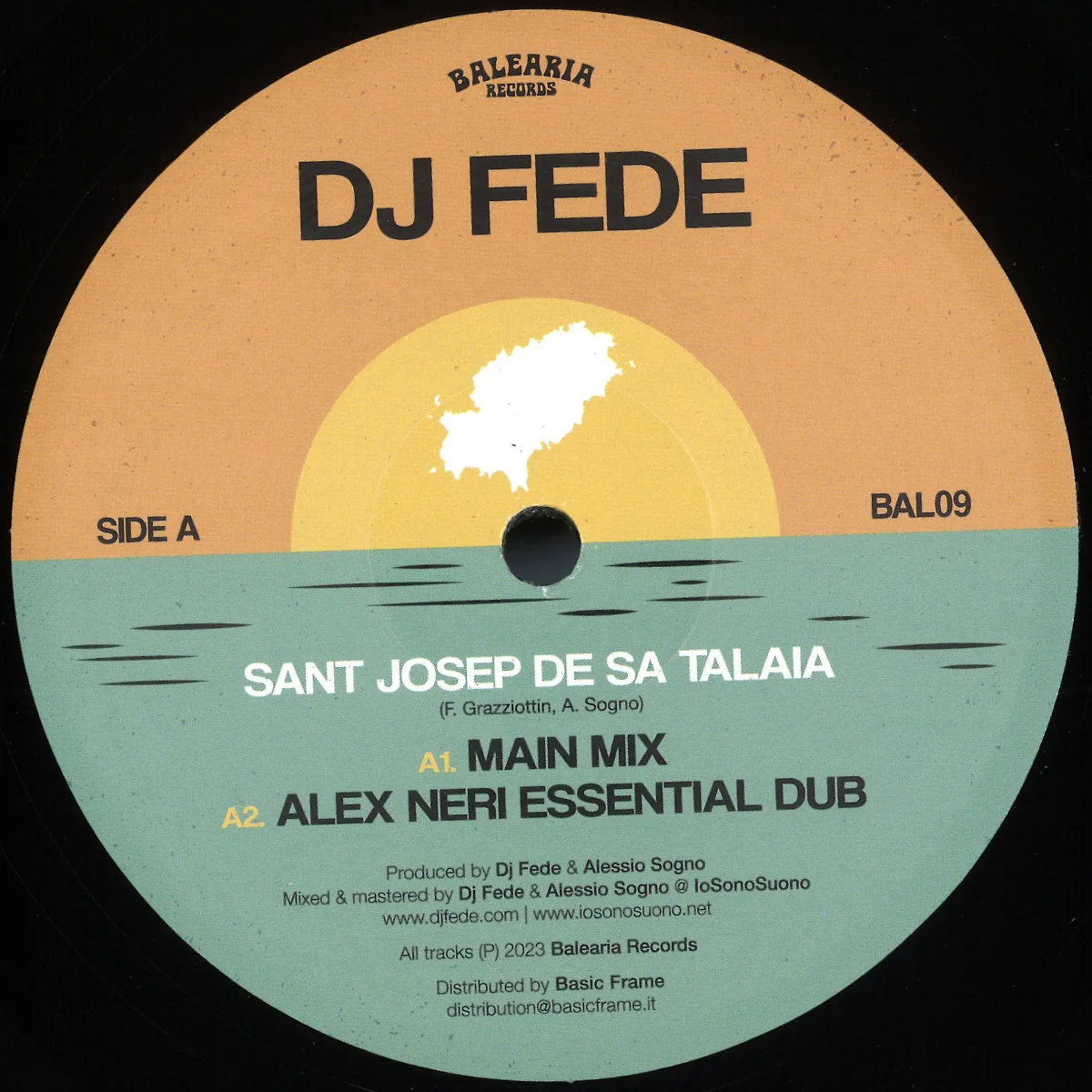 Лицевая сторона обложки — Dj Fede — Sant Josep De Sa Talaia