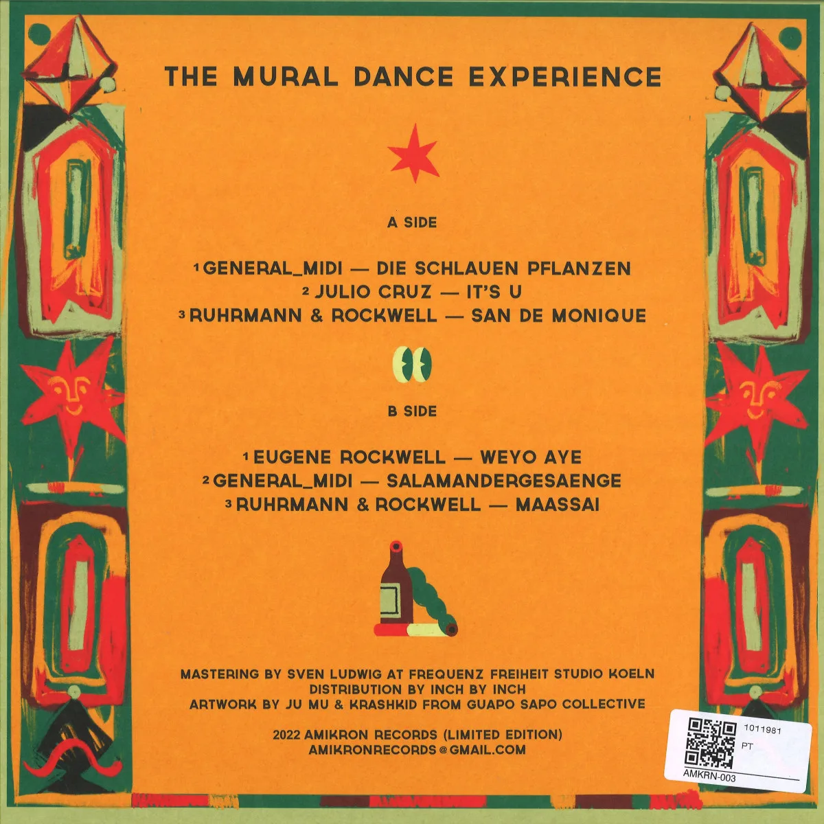 Back cover — General_MIDI, Júlio Cruz, Ruhrmann, Rockwell, Eugene Rockwell — The Mural Dance Experience