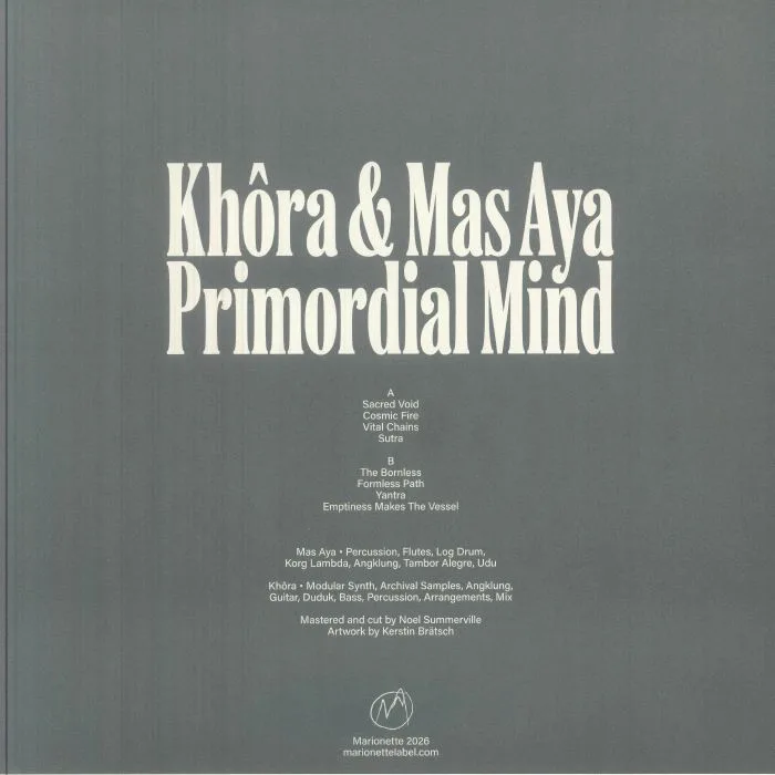 Обратная сторона обложки — KHORA / MAS AYA — Primordial Mind
