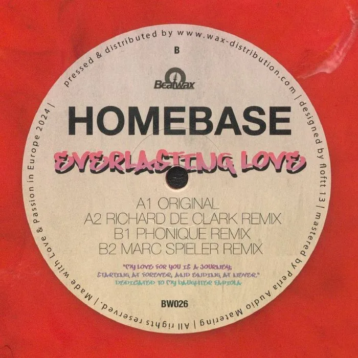 Back cover — HOMEBASE — Everlasting Love