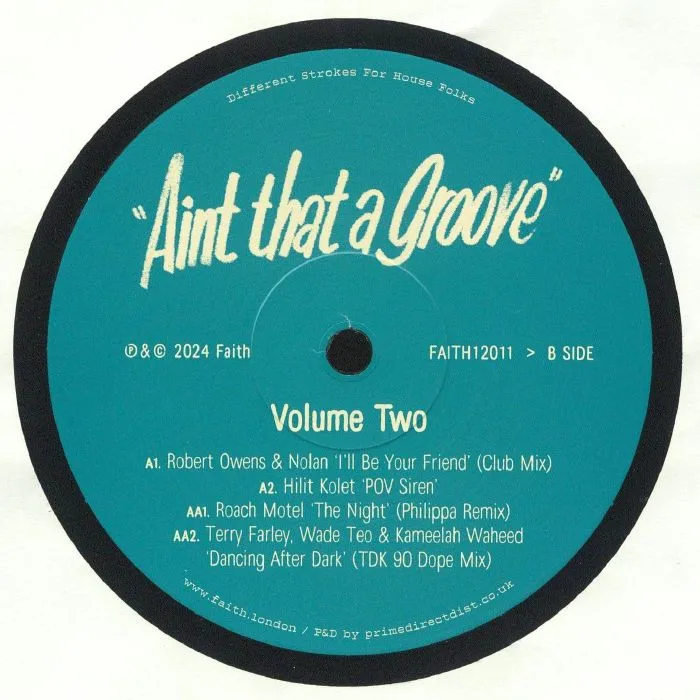 Обратная сторона обложки — Robert OWENS / NOLAN / HILIT KOLET / ROACH MOTEL / TERRY FARLEY / WADE TEO / KAMEELAH WAHEED — Faith Presents: Ain't That A Groove Volume Two
