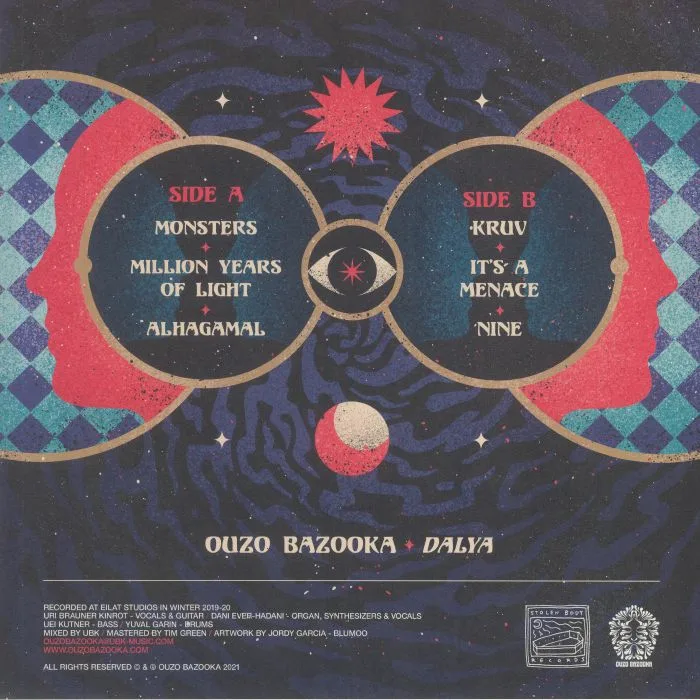 Обратная сторона обложки — OUZO BAZOOKA — Dalya