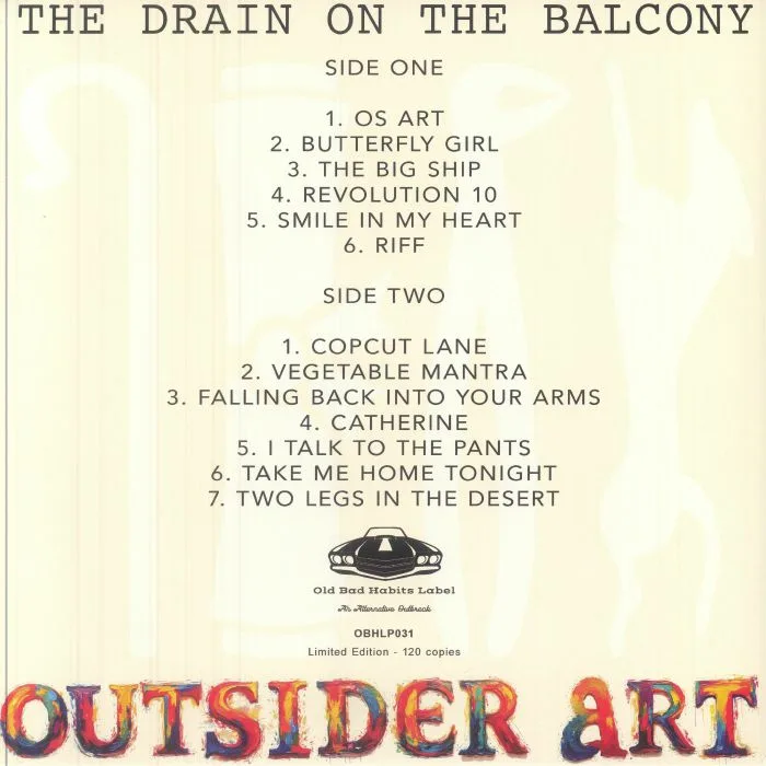 Обратная сторона обложки — The DRAIN ON THE BALCONY — Outsider Art