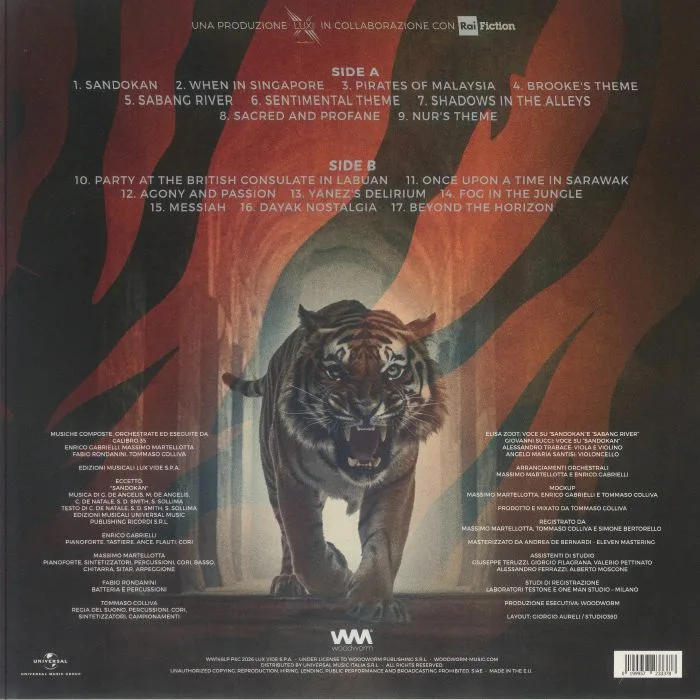 Back cover — CALIBRO 35 — Sandokan (Soundtrack)