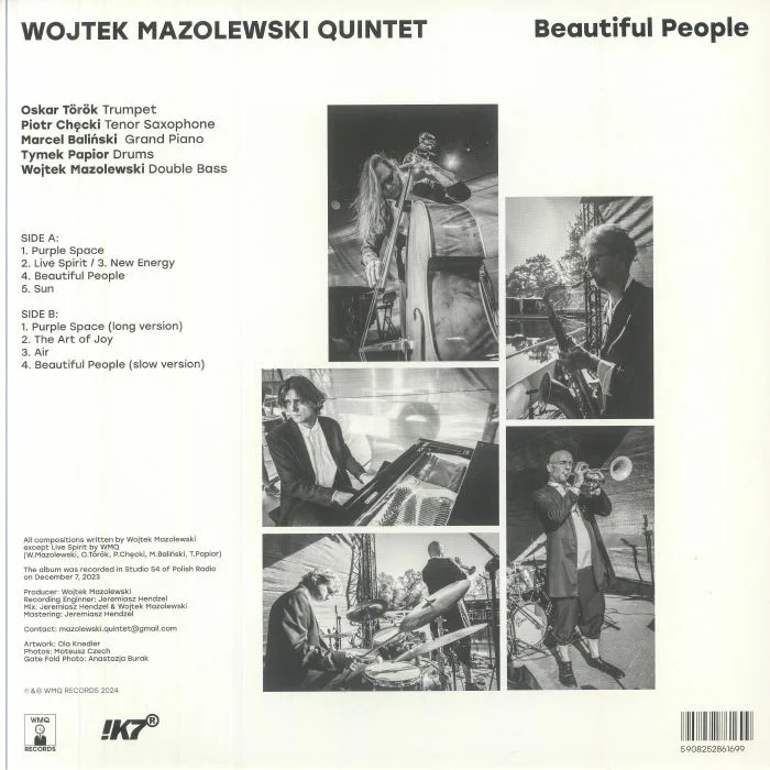 Обратная сторона обложки — WOJTEK MAZOLEWSKI QUINTET — Beautiful People