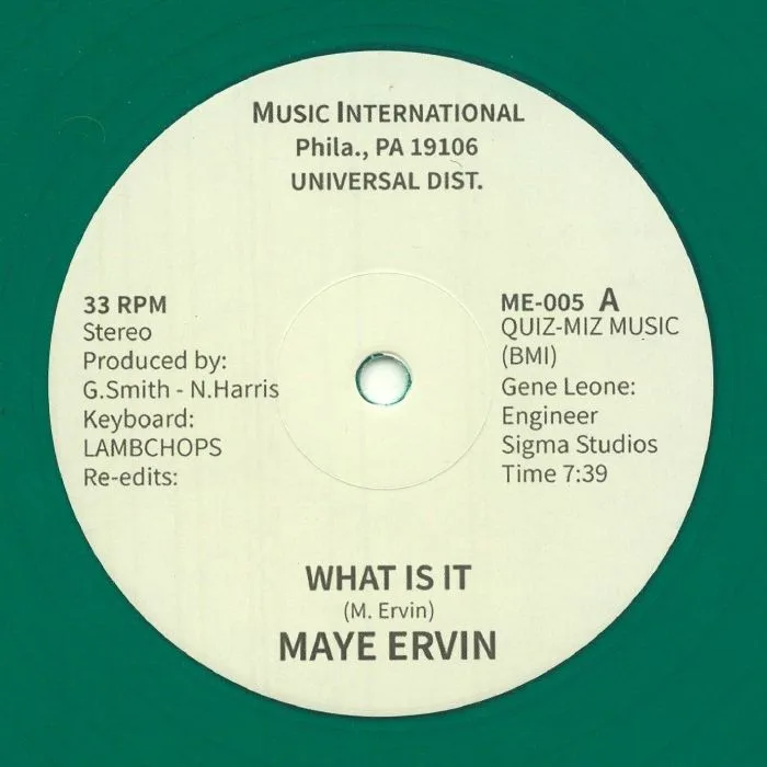 Maye ERVIN — What Is It (reissue)