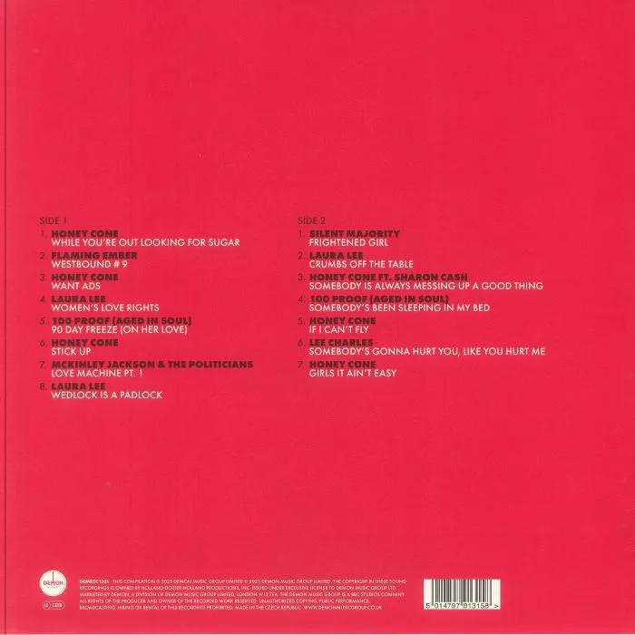 Обратная сторона обложки — VARIOUS — Hot Wax: The Singles