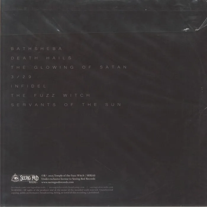 Back cover — TEMPLE OF THE FUZZ WITCH — Temple Of The Fuzz Witch (reissue)