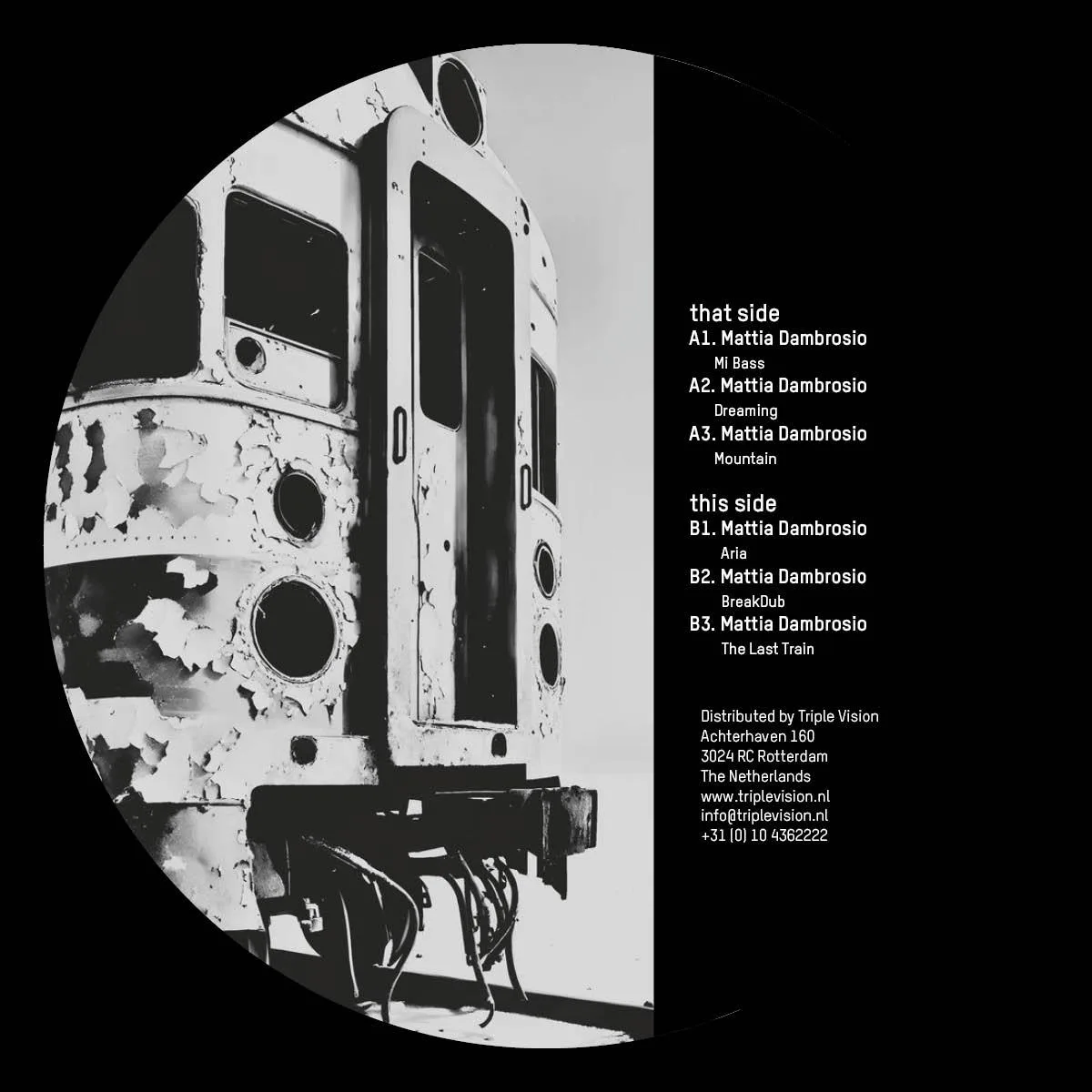Back cover — Mattia Dambrosio — The Last Train EP