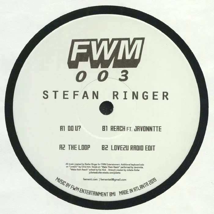 Лицевая сторона обложки — Stefan RINGER — FWM 003