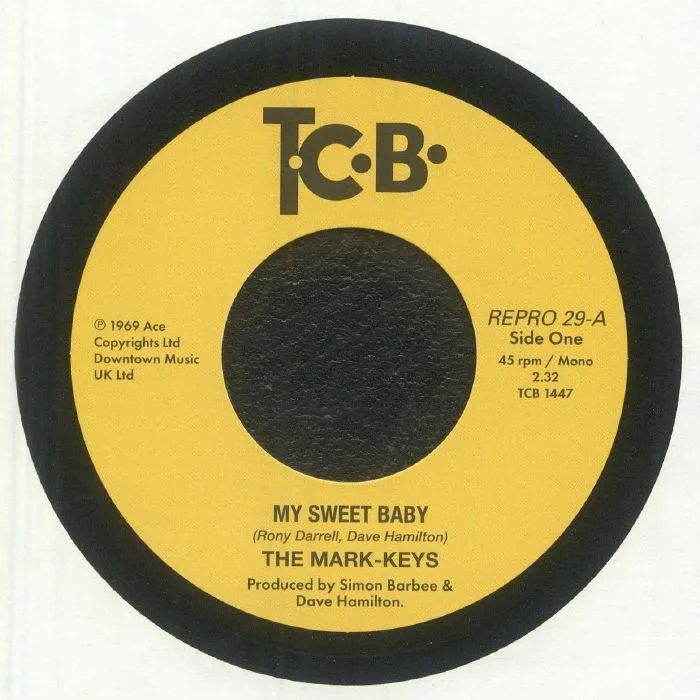 Front cover — The MARK KEYS — My Sweet Baby (reissue)