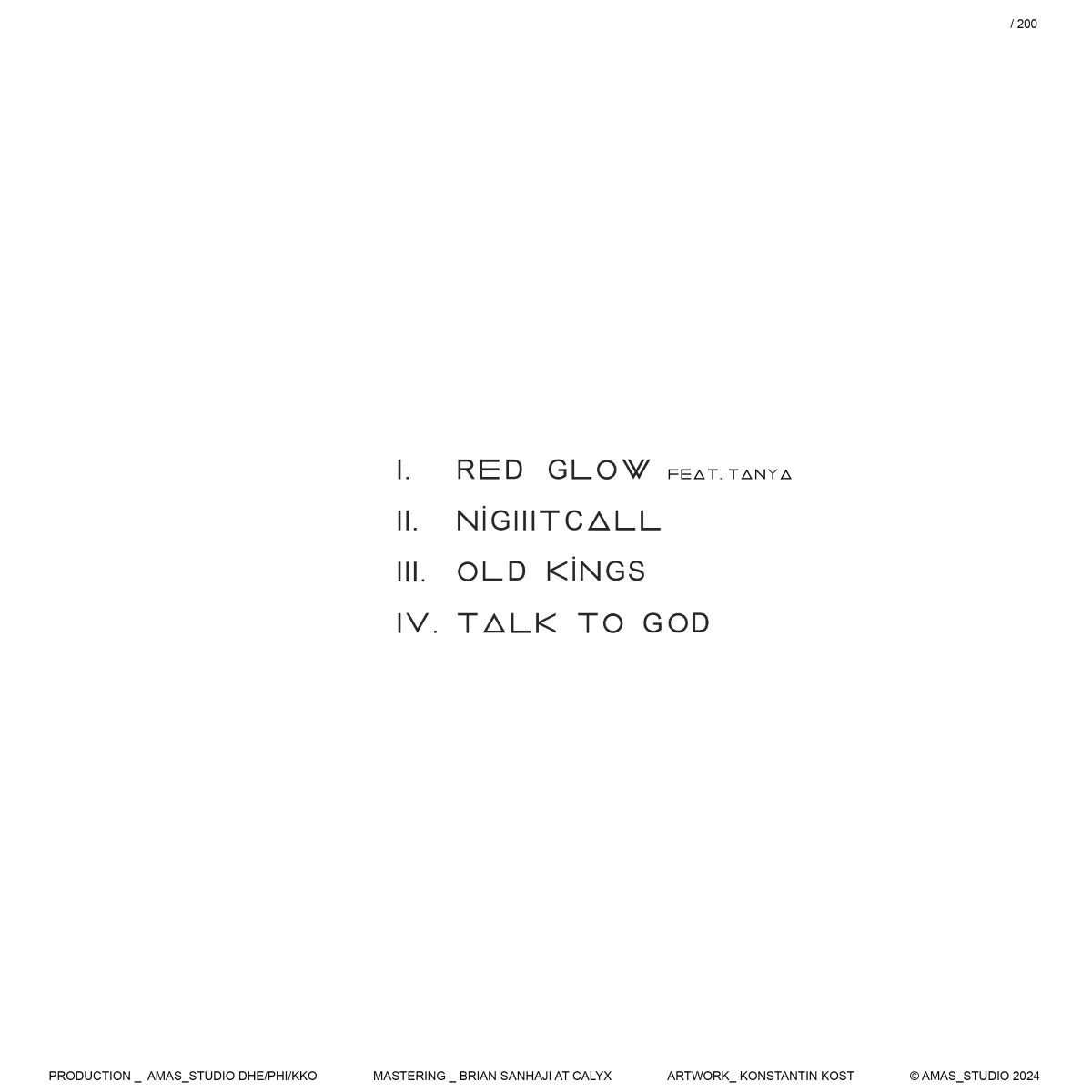 Back cover — AMAS X Konstantin Kost — Odessa (EP)