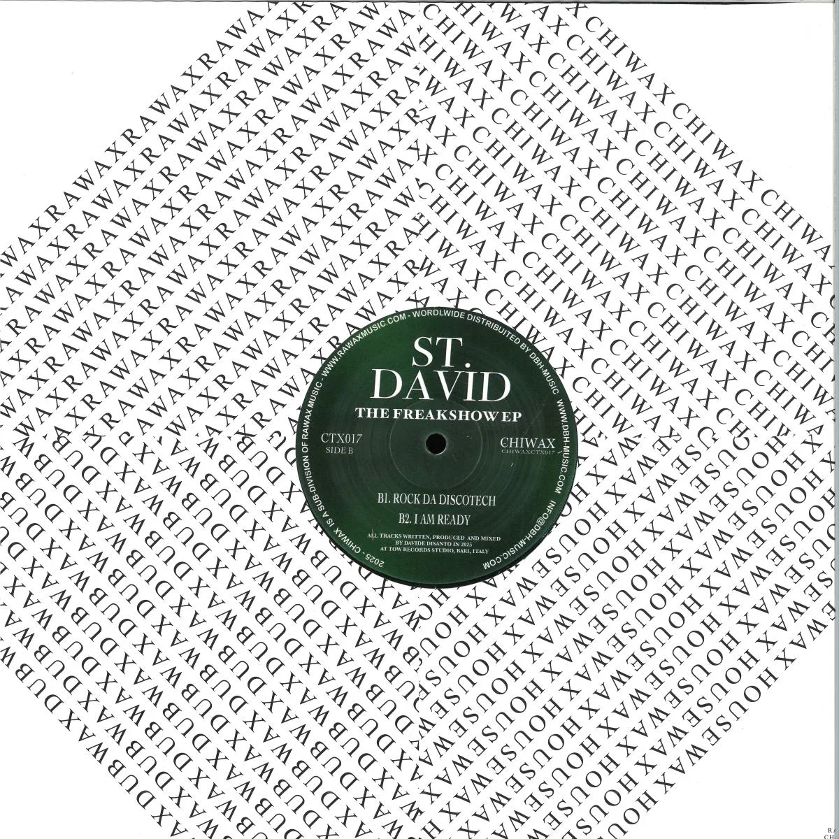 Обратная сторона обложки — ST.DAVID — The Freakshow EP