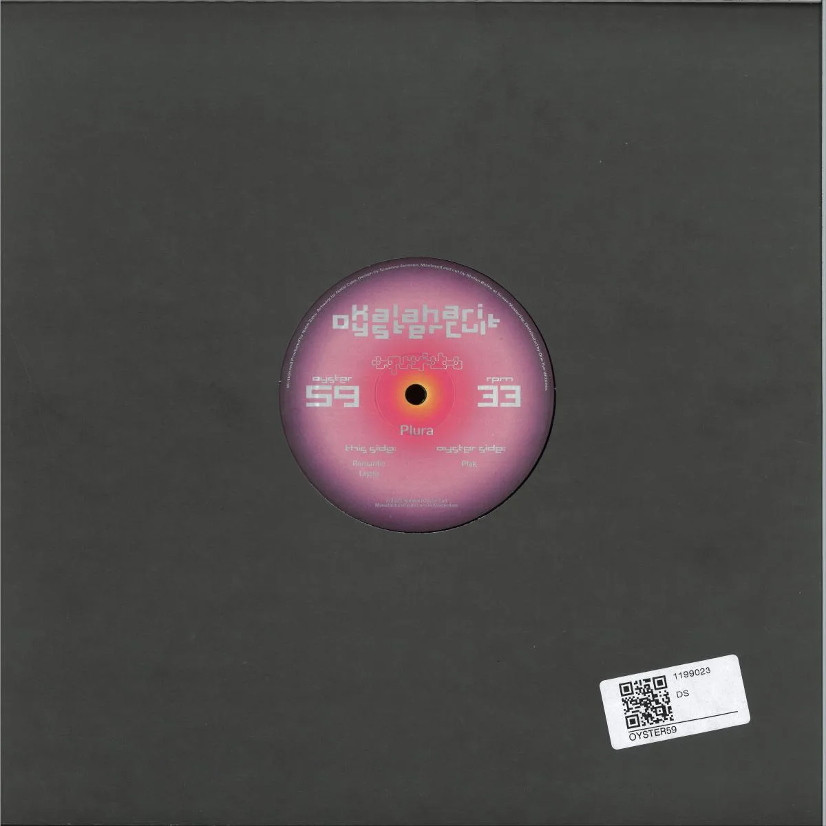 Обратная сторона обложки — Aquafaba — Plura LP 2x12"