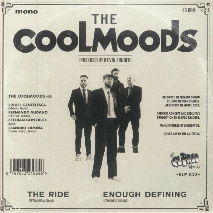 Back cover — The COOLMOODS — The Ride
