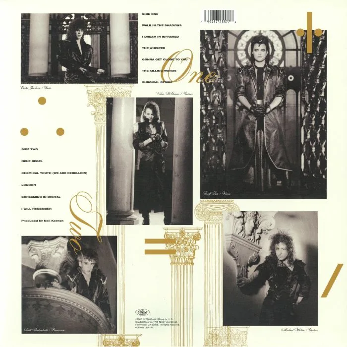 Back cover — QUEENSRYCHE — Rage For Order