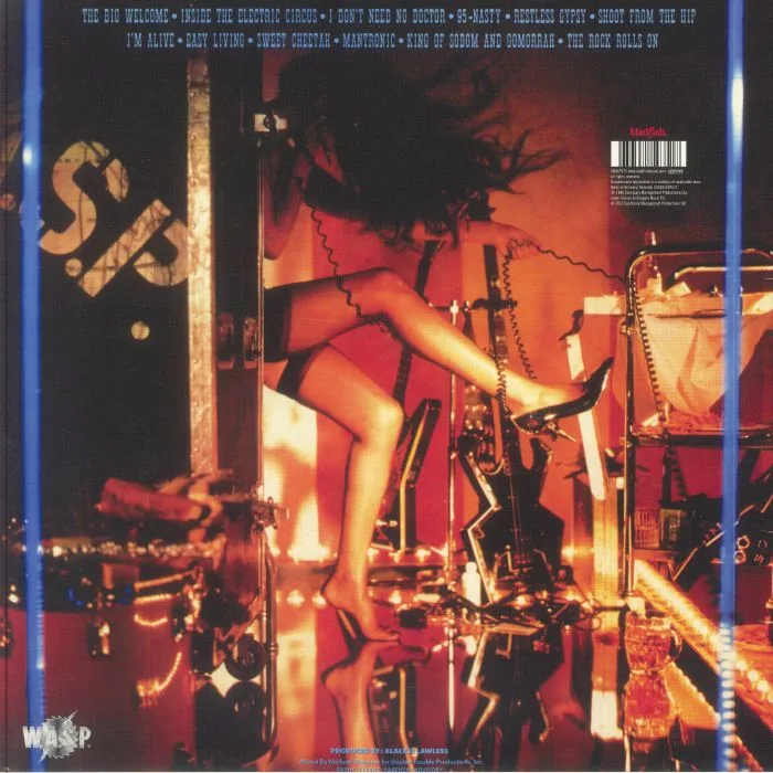 Back cover — WASP — Inside The Electric Circus