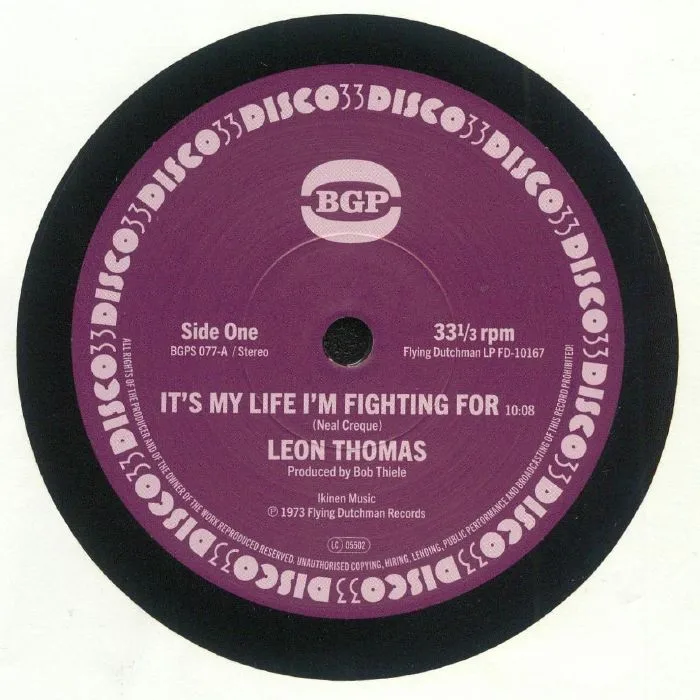 Leon THOMAS — It's My Life I'm Fighting For