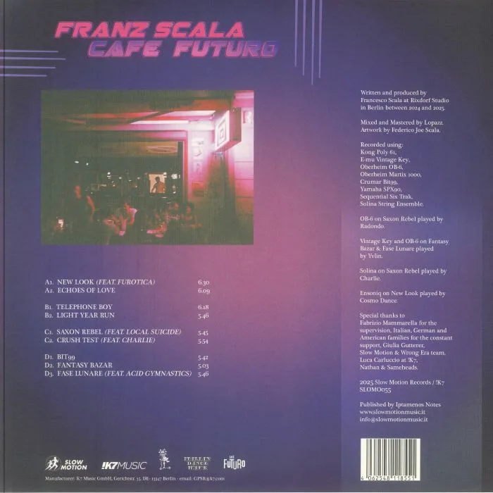 Back cover — Franz SCALA — Cafe Futuro