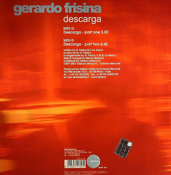 Back cover — Gerardo FRISINA — Descarga