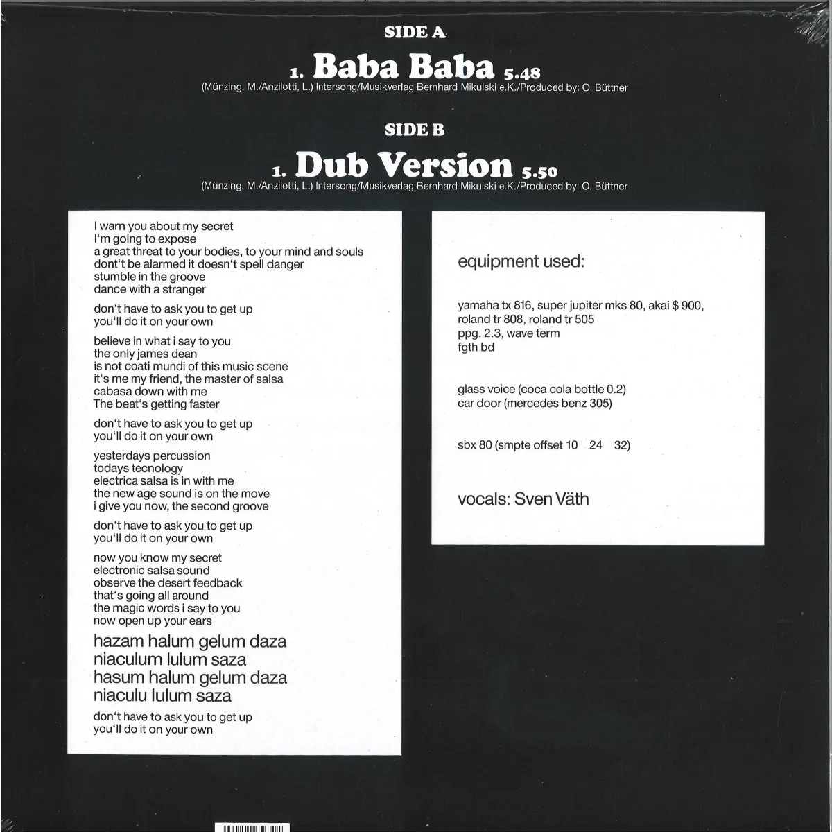 Back cover — OFF — Electrica Salsa EP