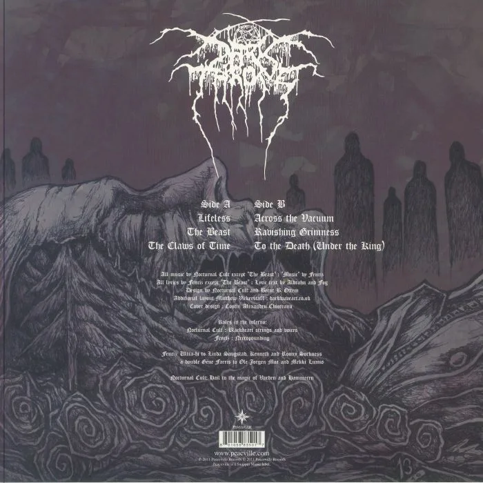 Обратная сторона обложки — DARKTHRONE — Ravishing Grimness