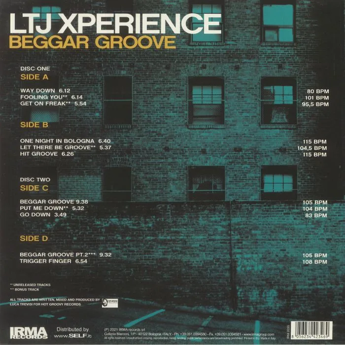Обратная сторона обложки — LTJ EXPERIENCE — Beggar Groove