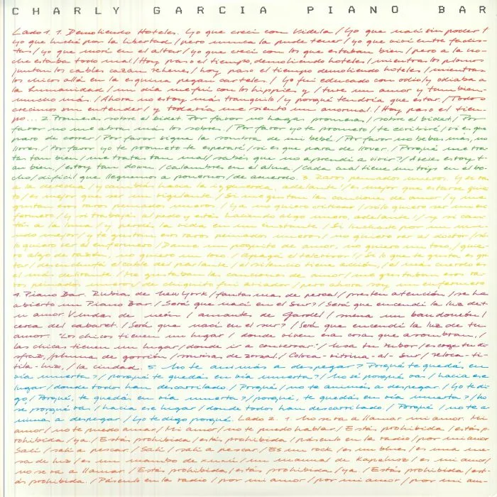 Charly GARCIA — Piano Bar (reissue)