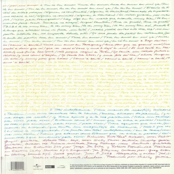 Back cover — Charly GARCIA — Piano Bar (reissue)