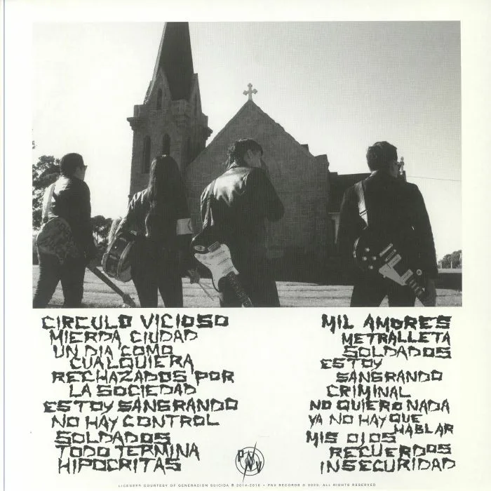 Back cover — GENERACION SUICIDA — Todo Termina