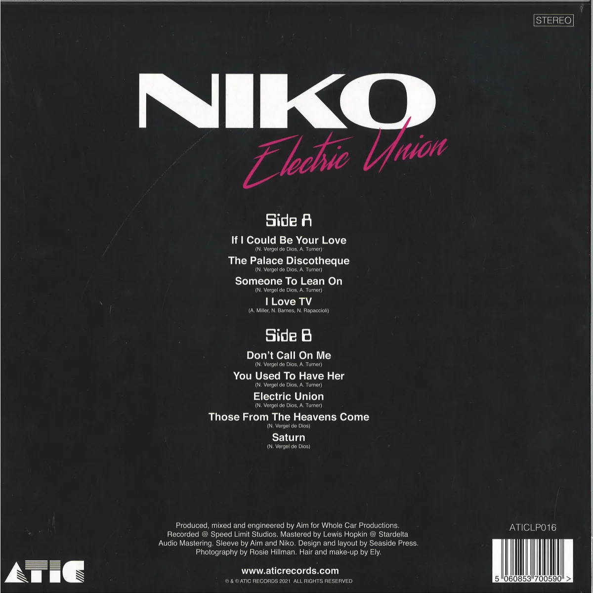 Back cover — Niko — Electric Union