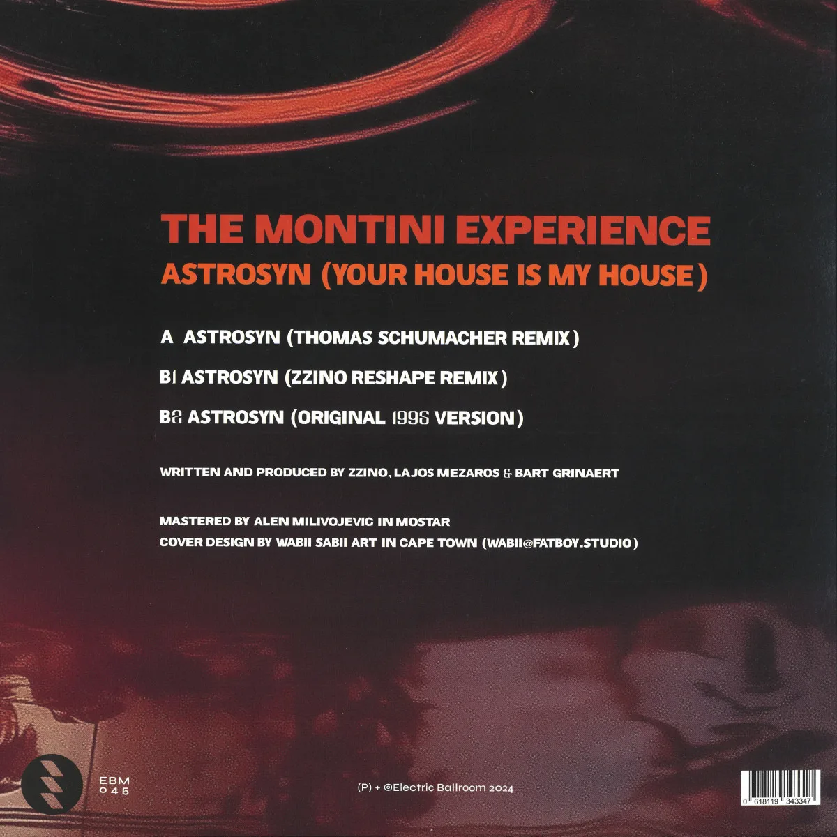 Обратная сторона обложки — The Montini Experience — Astrosyn (Your House Is My House)