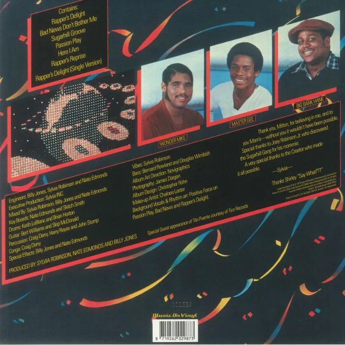 Обратная сторона обложки — SUGARHILL GANG — Sugarhill Gang (40th Anniversary Edition)