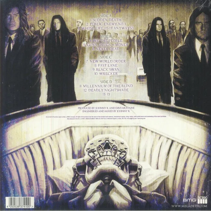 Back cover — MEGADETH — Th1rt3en (reissue)